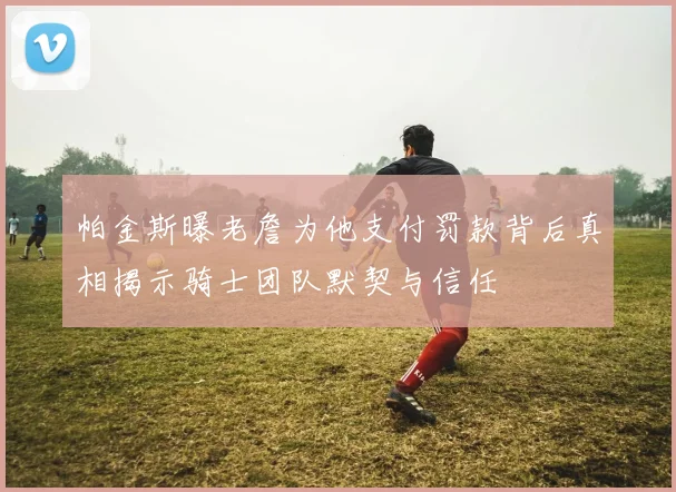 帕金斯曝老詹为他支付罚款背后真相揭示骑士团队默契与信任